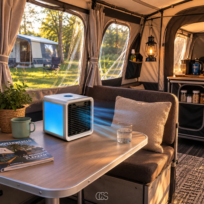 Mini Aircooler – Draagbare Luchtkoeler met 3 Standen & LED-Verlichting