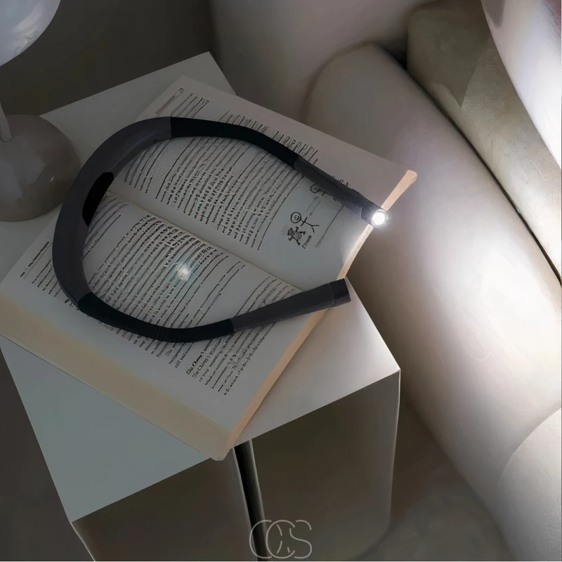 LED Neklamp – Oplaadbare Leeslamp met 3 Lichtkleuren & Dimbaar Licht