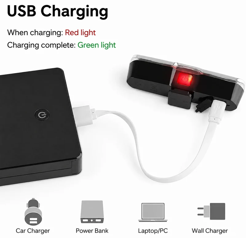 Fietsachterlicht – Richtingaanwijzers, Afstandsbediening & USB