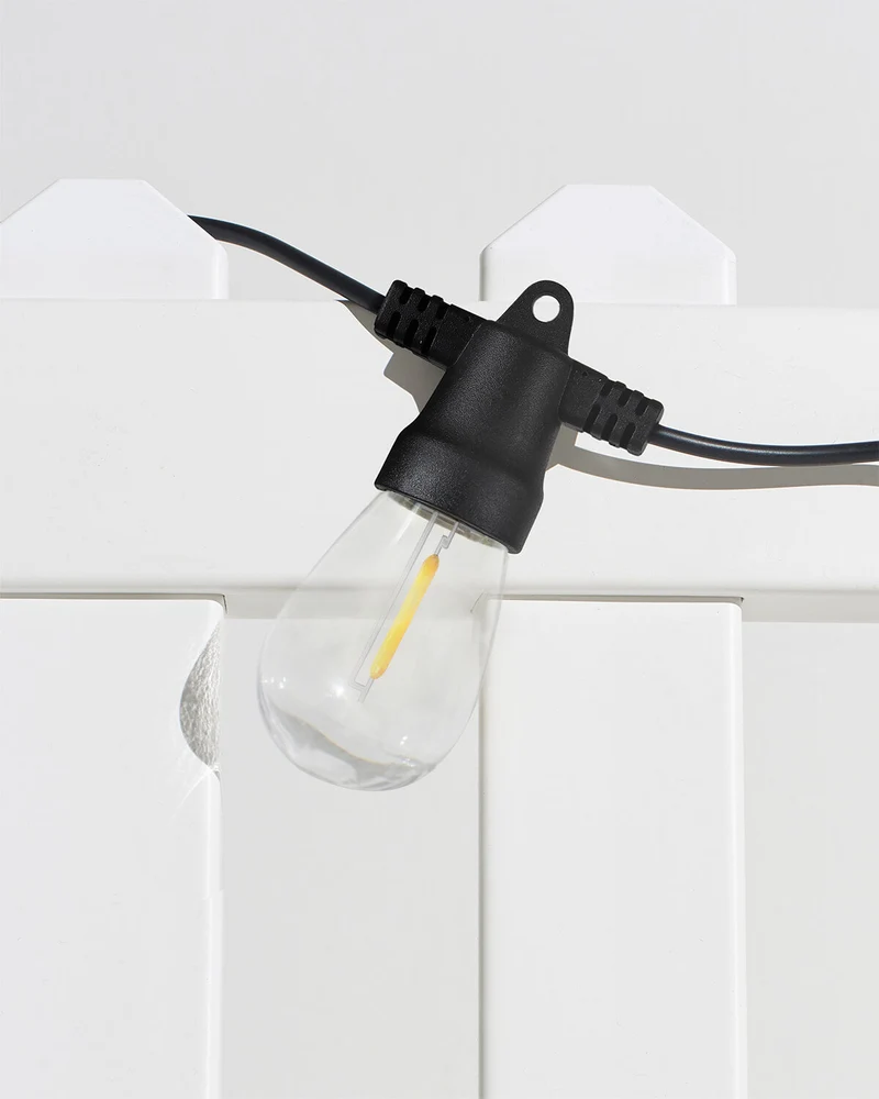 Solar Lichtsnoer – 8 Meter met 12 Edison LED Lampen & Warm Wit Licht