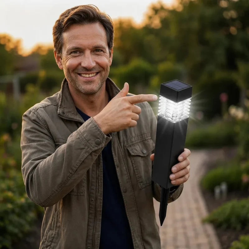 Solar Tuinverlichting – LED Grondpen met Schemersensor