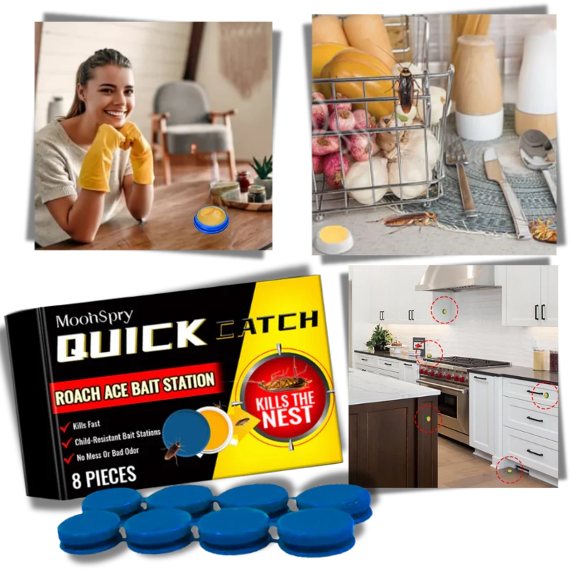 Odorless Cockroach Bait Station for Indoor Use