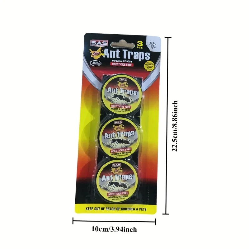 Sticky Ant Traps with Pet Safe Insecticide Free Adhesive Disposable Indoor Outdoor Pest Control