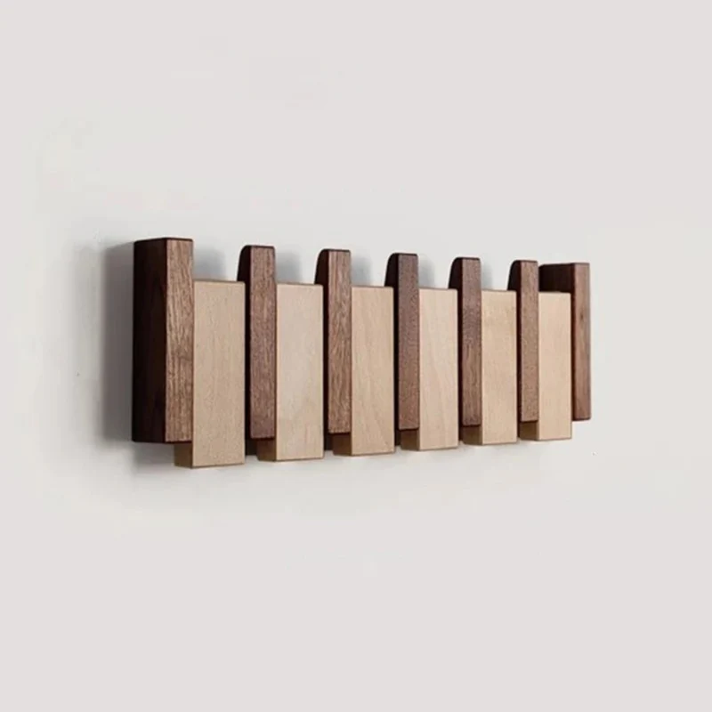 Wall Hanger with Foldable Hooks in Piano Style