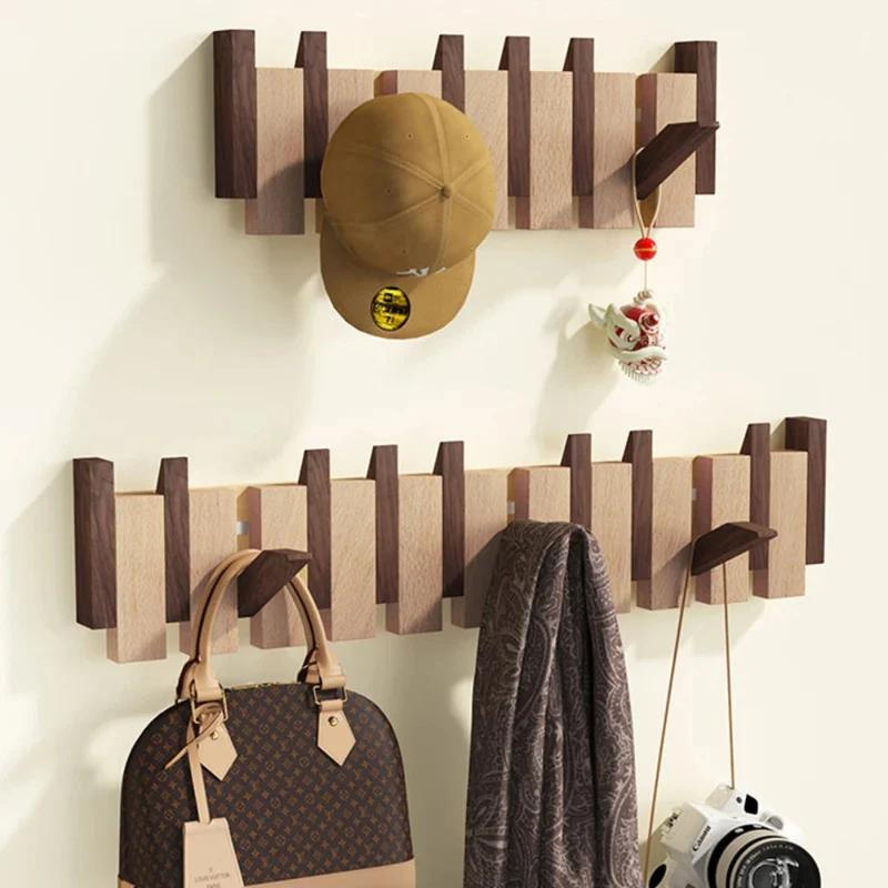 Wall Hanger with Foldable Hooks in Piano Style