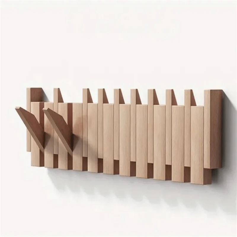 Wall Hanger with Foldable Hooks in Piano Style