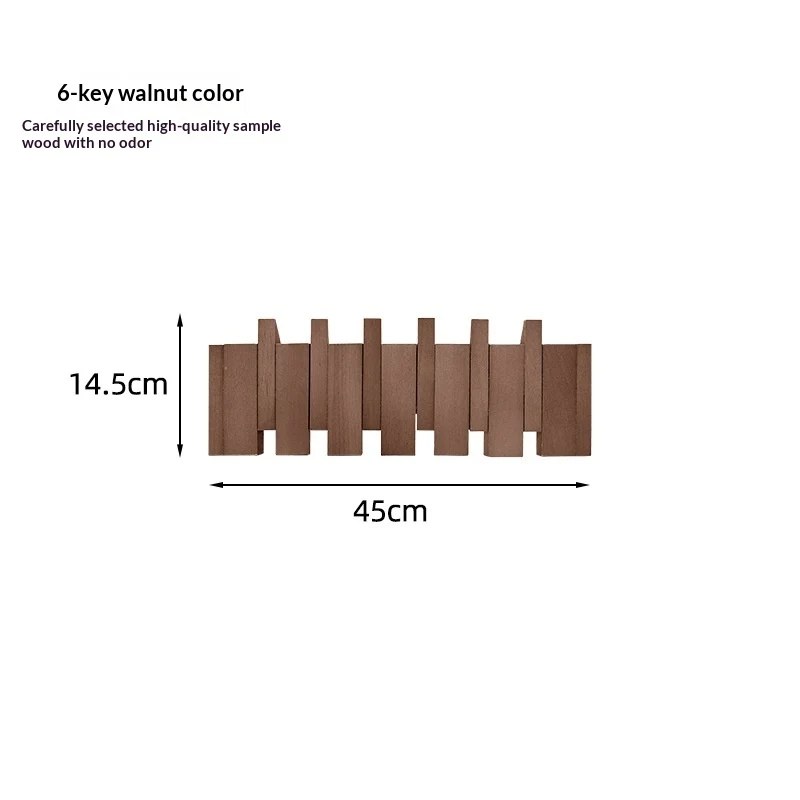 Wall Hanger with Foldable Hooks in Piano Style