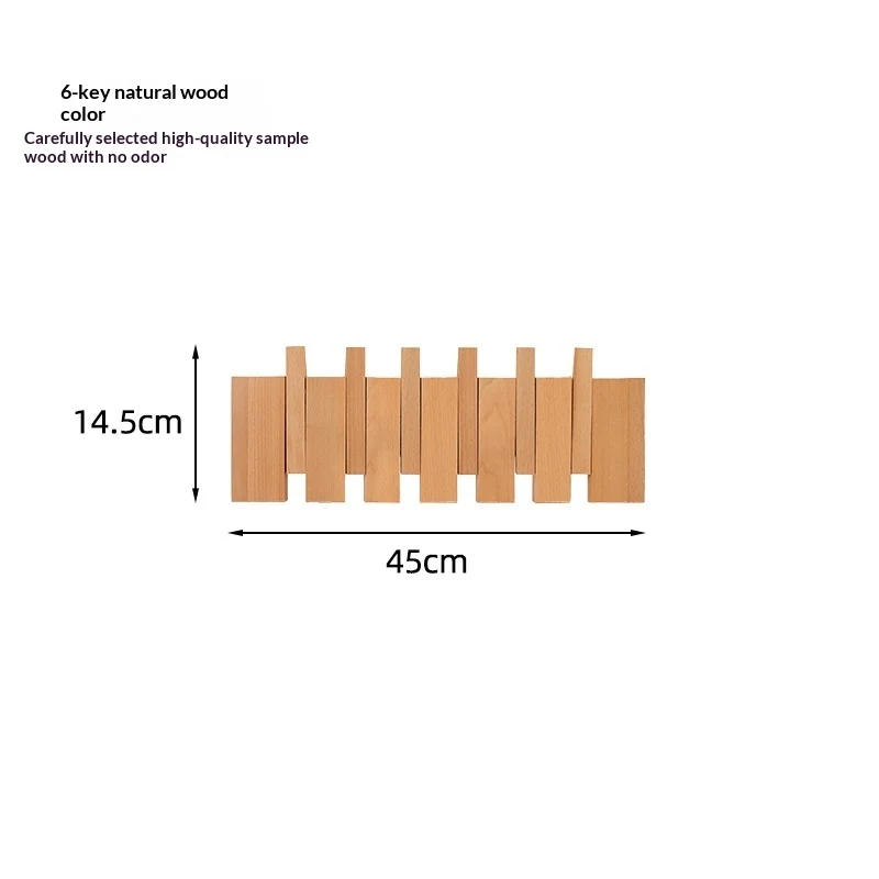 Wall Hanger with Foldable Hooks in Piano Style