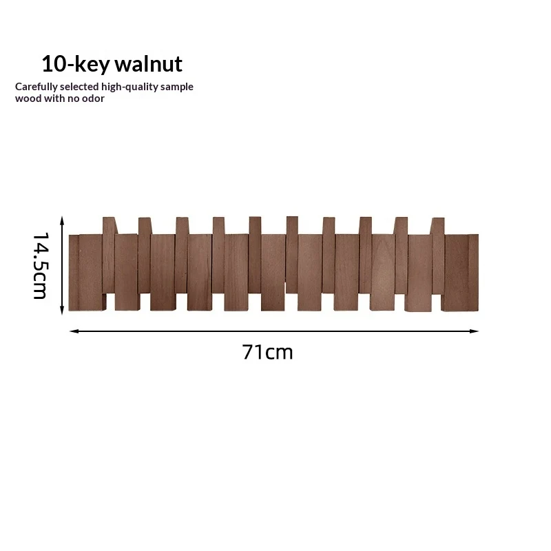 Wall Hanger with Foldable Hooks in Piano Style