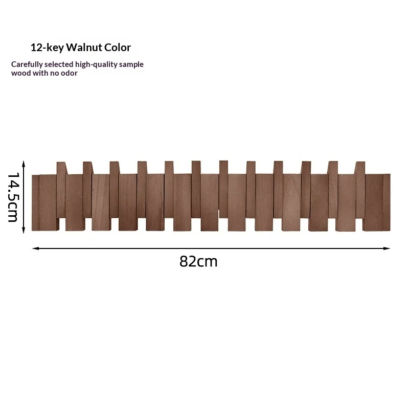 Wall Hanger with Foldable Hooks in Piano Style
