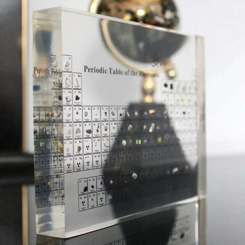Educational Periodic Table with Real Elements