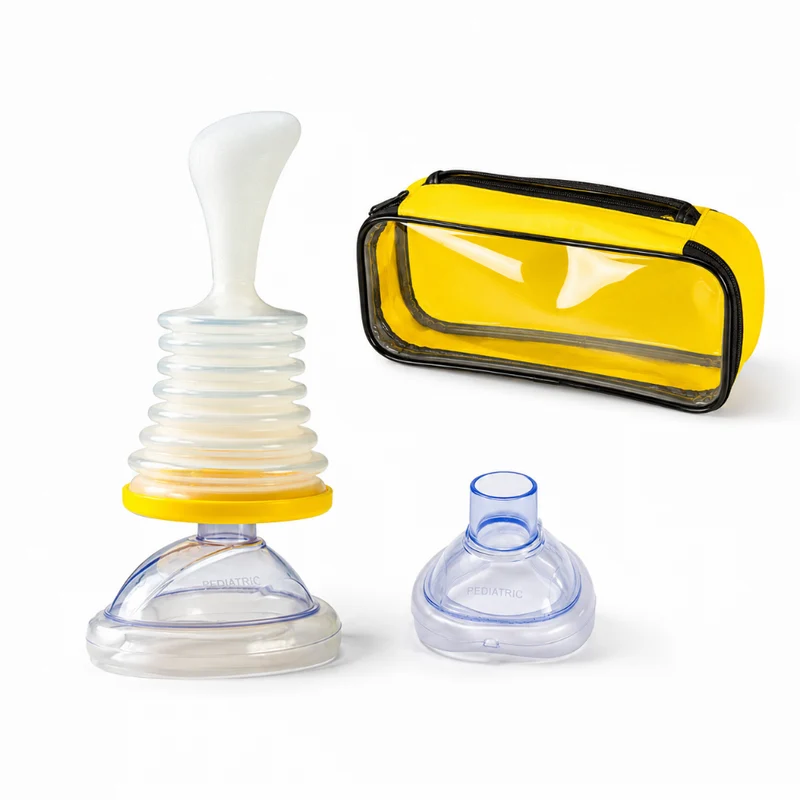 First Aid Kit with Suction Device for Airway Clearance