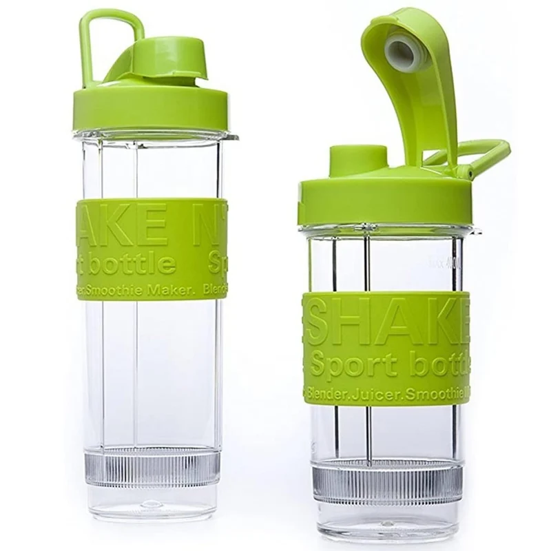 Frullatore Elettrico Personale Lame in Acciaio con 2 Borracce 600ml Sport 500W