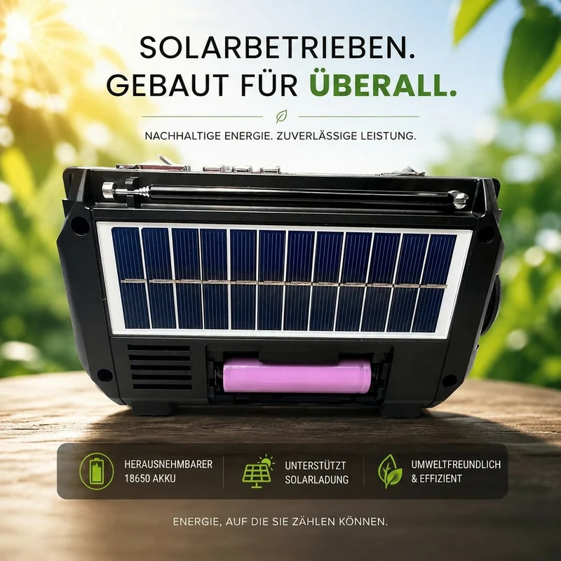 Notfallradio mit Kurbel & Solar | Kurbelwacht