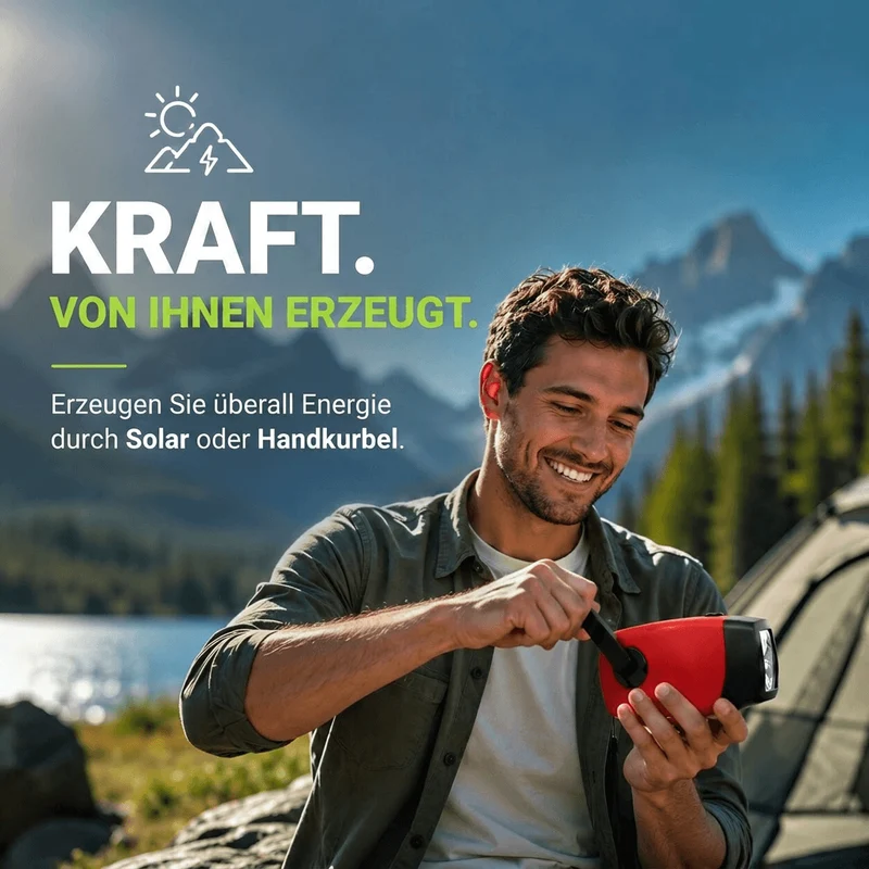 Notfallradio mit Kurbel | Sturmwelle