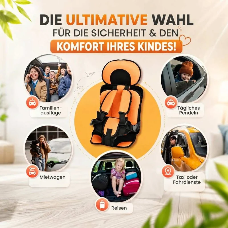 Faltbarer Kindersitz fürs Auto | Faltwacht
