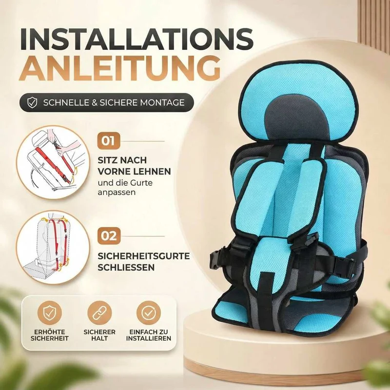 Faltbarer Kindersitz fürs Auto | Faltwacht