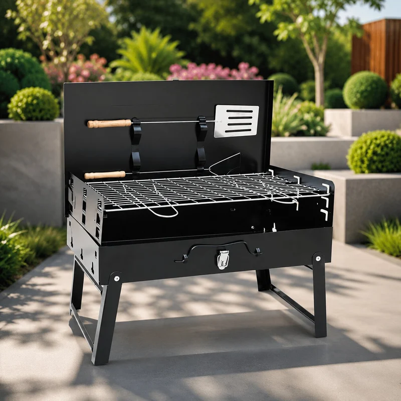 Tragbarer Holzkohlegrill | Kohlevera