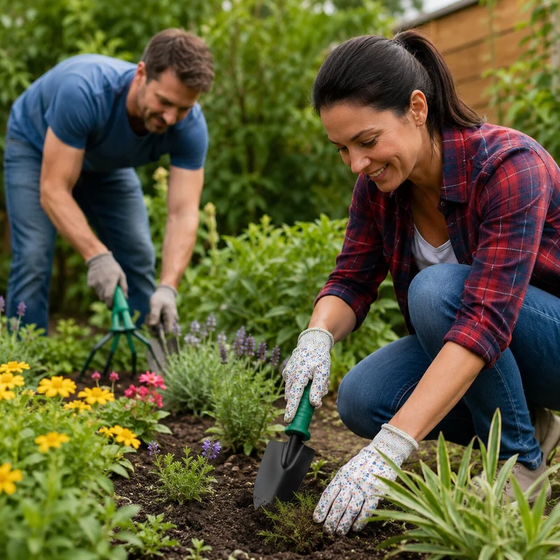 Edelstahl Gartenwerkzeug Set mit Koffer | TerraVogue