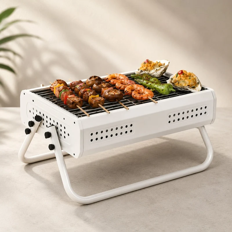 Faltbarer Camping Holzkohlegrill | Glutfalte