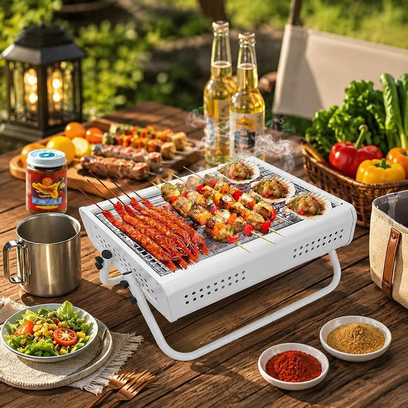 Faltbarer Camping Holzkohlegrill | Glutfalte