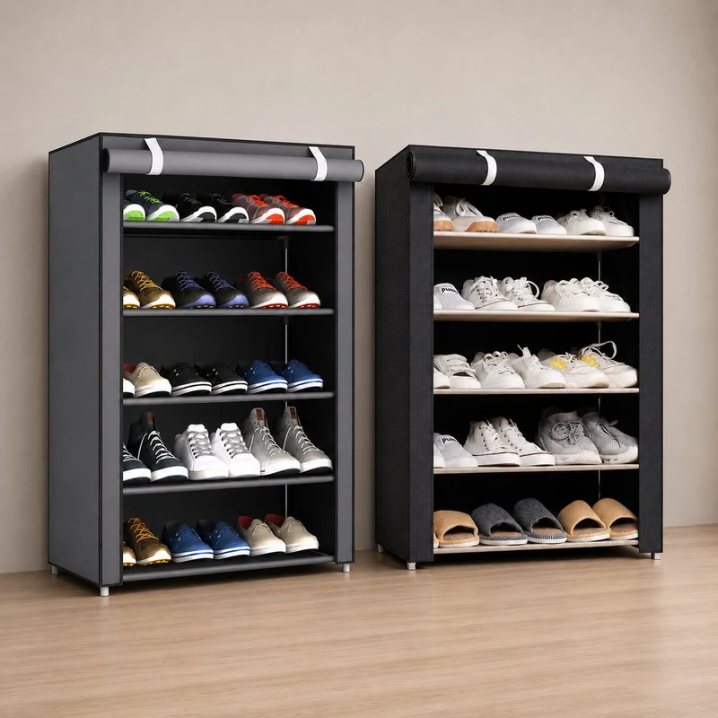 Freistehender Schuhschrank mit Abdeckung | SchuhSouverän