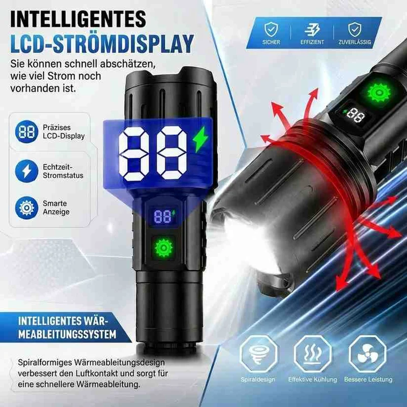 Wiederaufladbare LED Taschenlampe | Nachtwacht