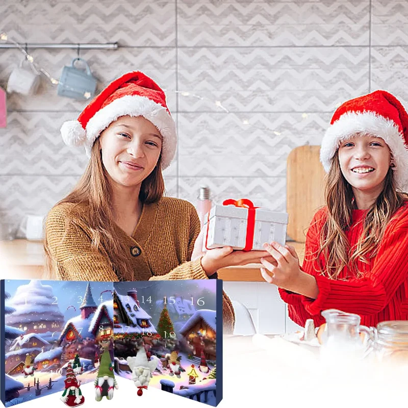 Calendrier de l'Avent Noël - 24 Gnomes Collectionnables