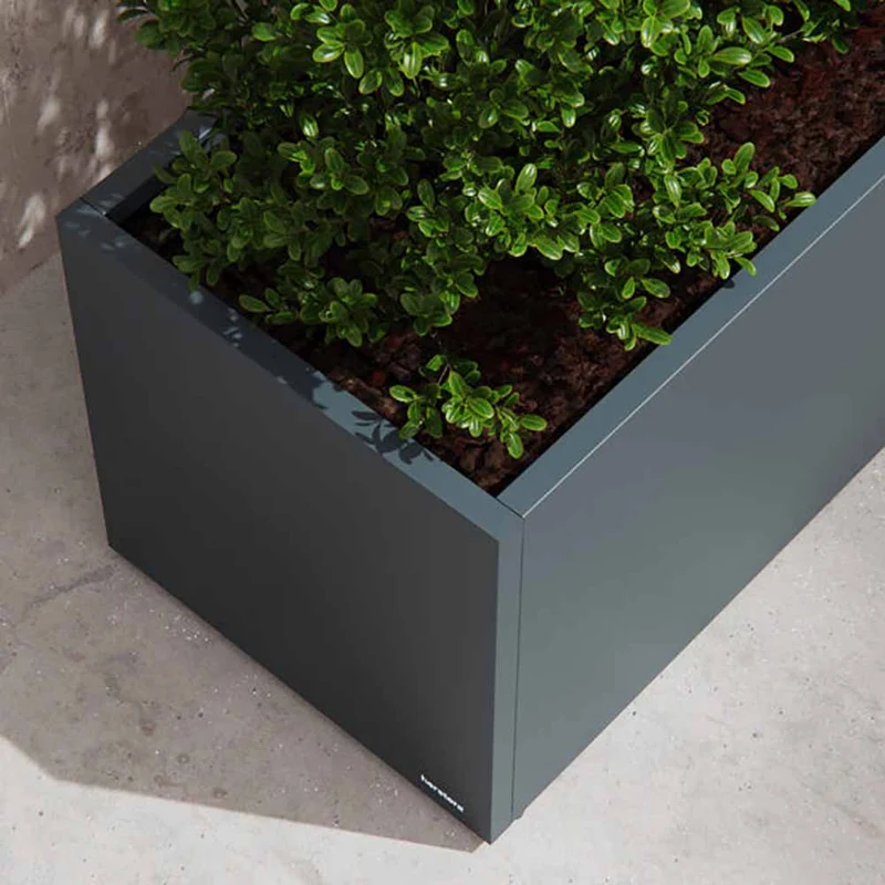 Fioriera Herstera Metal Planter 50 Antracite 150x50x50cm 08971802