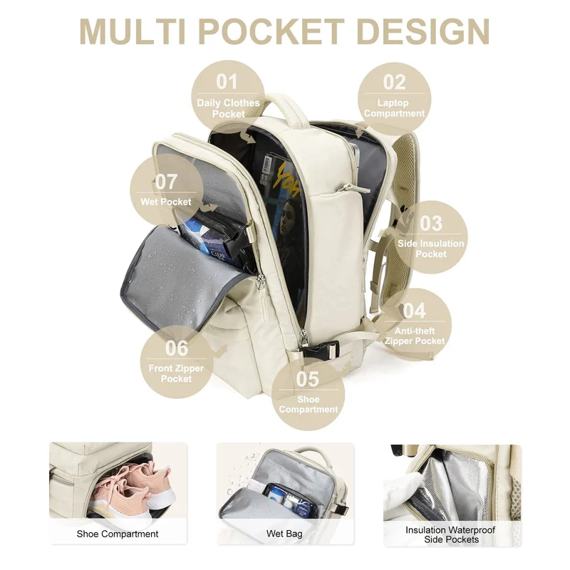 Sac à Dos Imperméable - Grand et Polyvalent pour Voyager