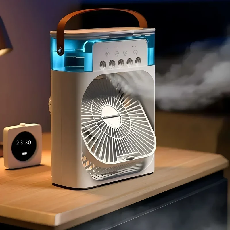 Climatiseur Portable 3-en-1 - Ventilateur et Humidificateur LED