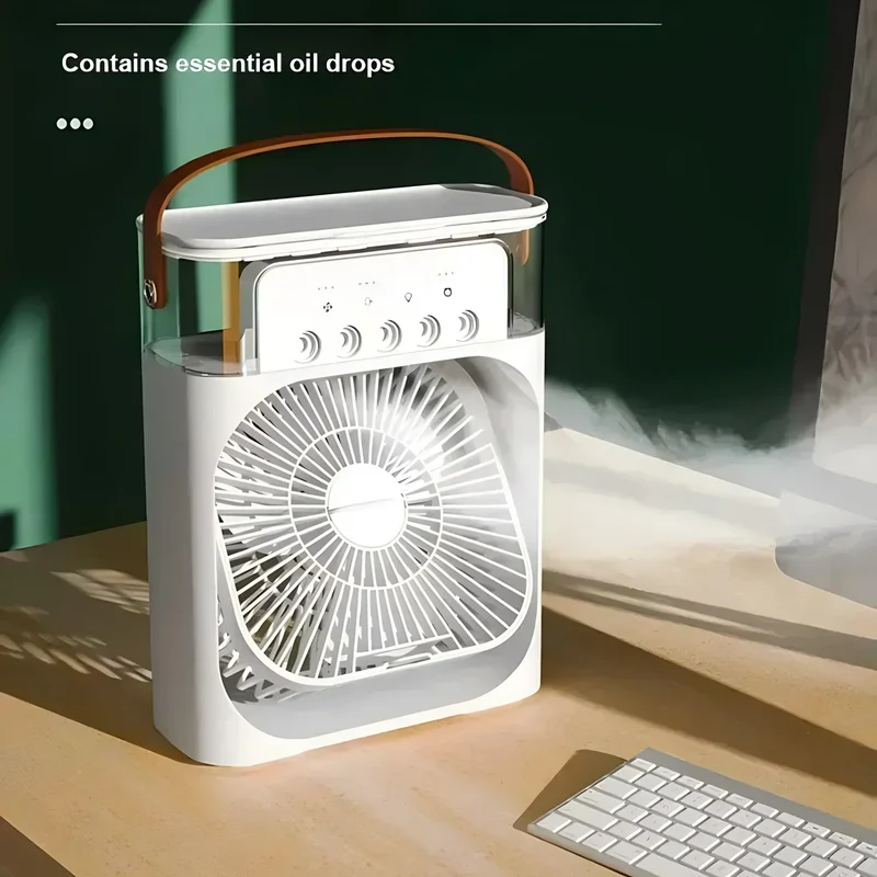 Climatiseur Portable 3-en-1 - Ventilateur et Humidificateur LED
