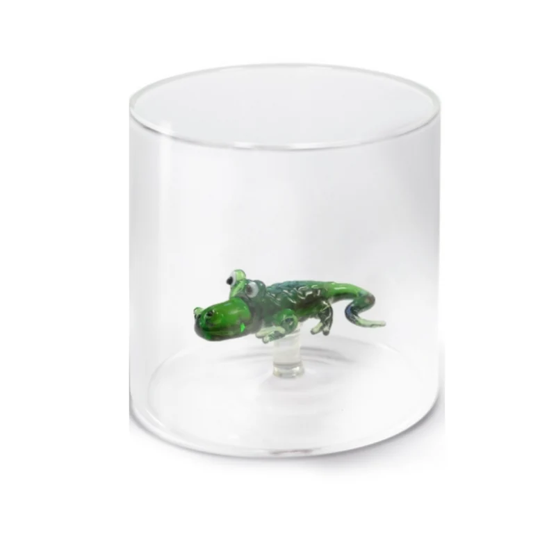 BICCHIERE DA ACQUA 250 ML ALLIGATORE IN VETRO BOROSILICATO