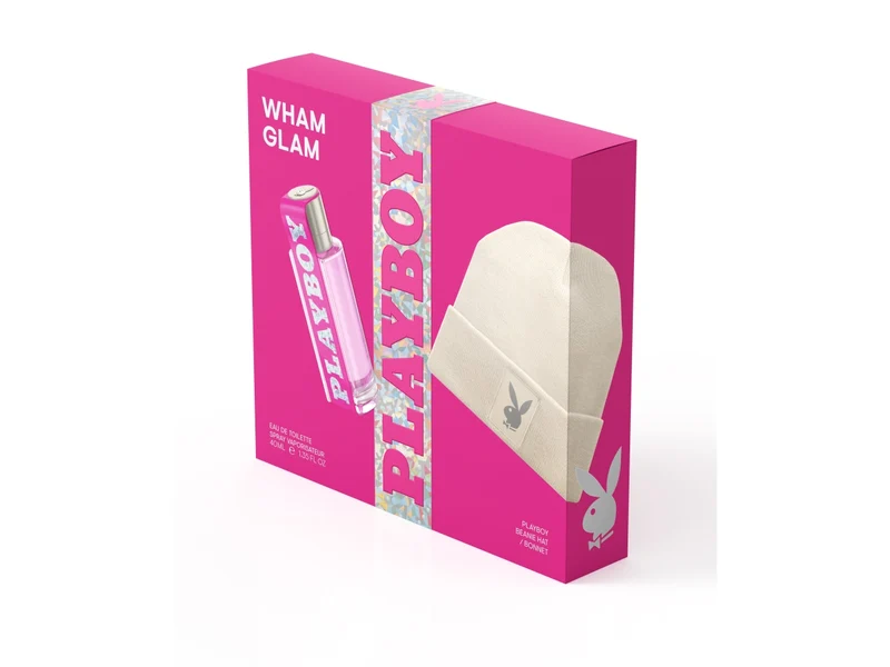 Playboy wham glam, confezione con edt 40ml + cappello