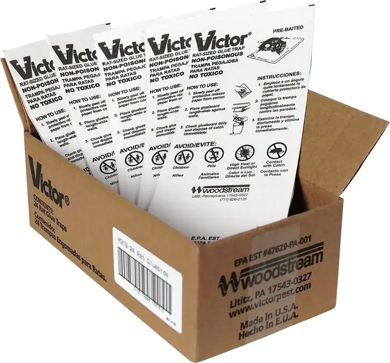 Victor M319 Rat Glue Boards - 24 Pack