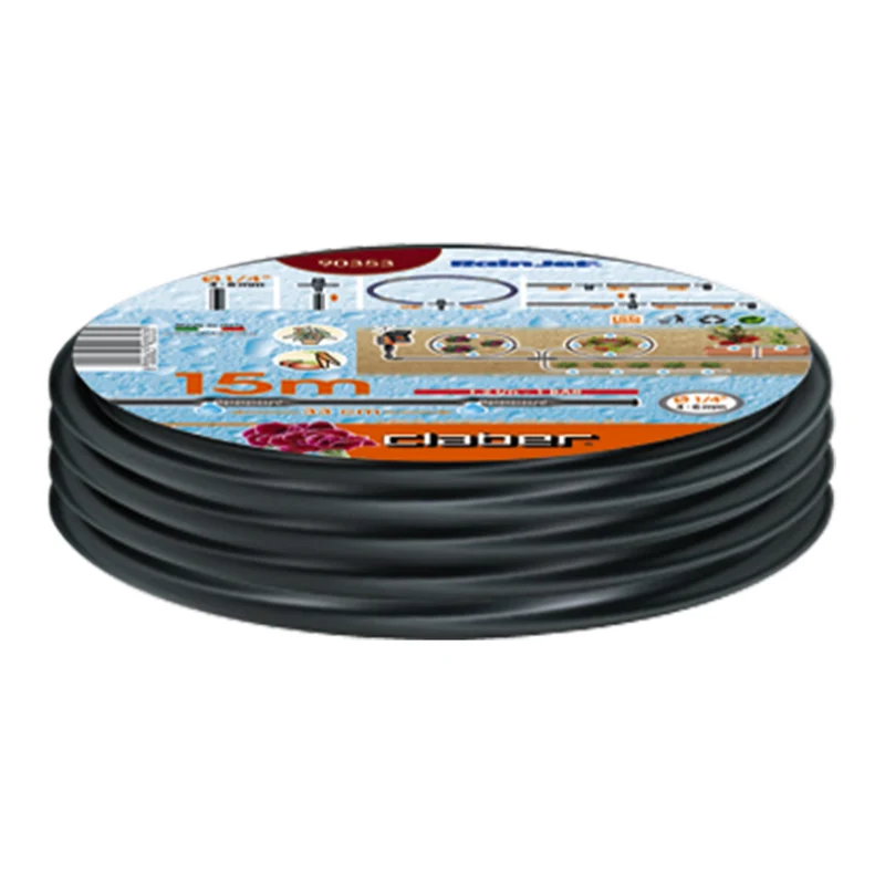 Tubo gocciolante 1/4"per impianti irrigazione 15 mt Claber