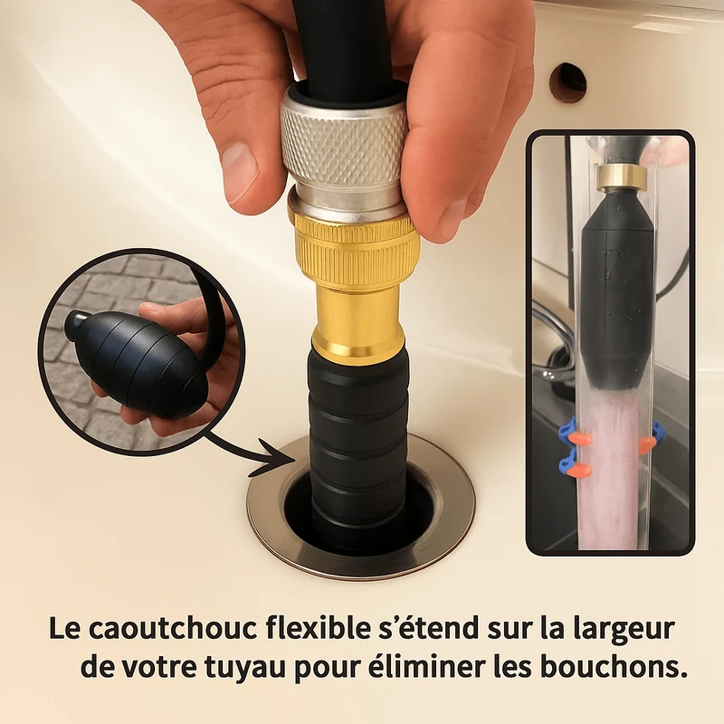 Drain King - 3 Pièces Déboucheur Canalisation - Éliminez les Bouchons