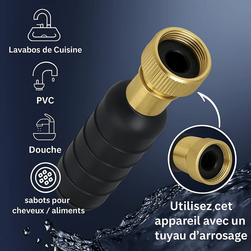Drain King - 3 Pièces Déboucheur Canalisation - Éliminez les Bouchons