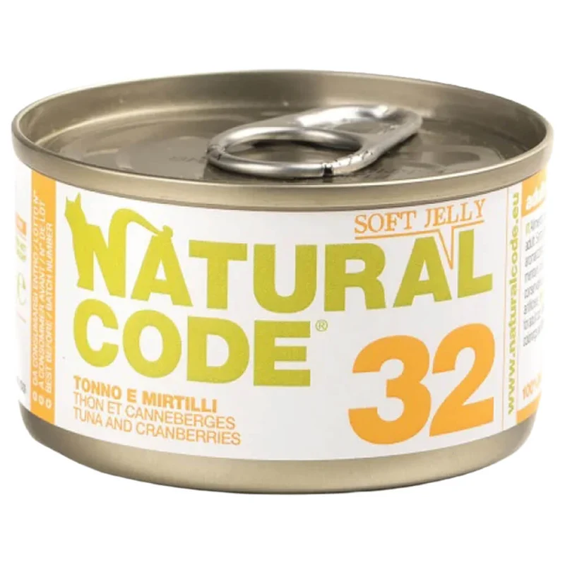 Lattine Natural Code NC32 Tonno e Mirtilli Alimento Umido per Gatti Adulti 85g