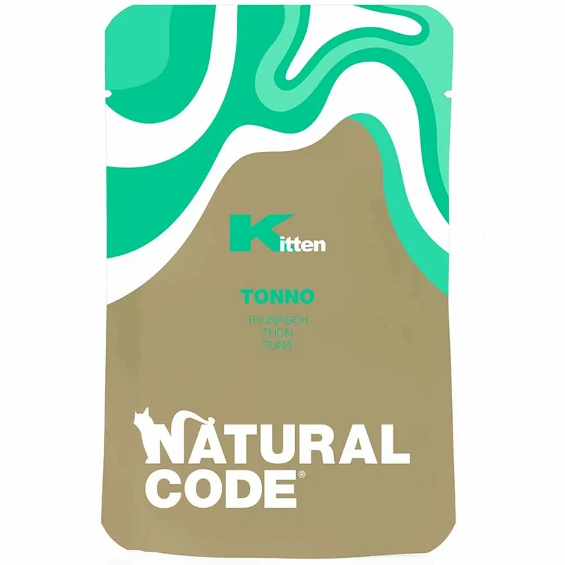 Busta Natural Code Kitten Tonno Alimento Umido per Gattini 70g