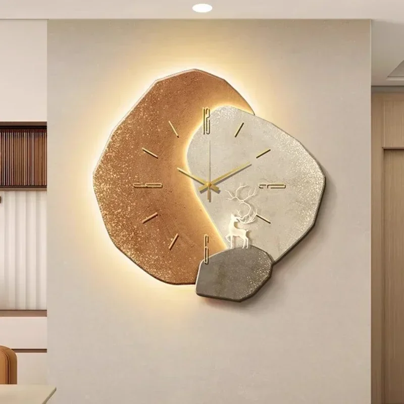 Horloge Murale Silencieuse - Bois Naturel
