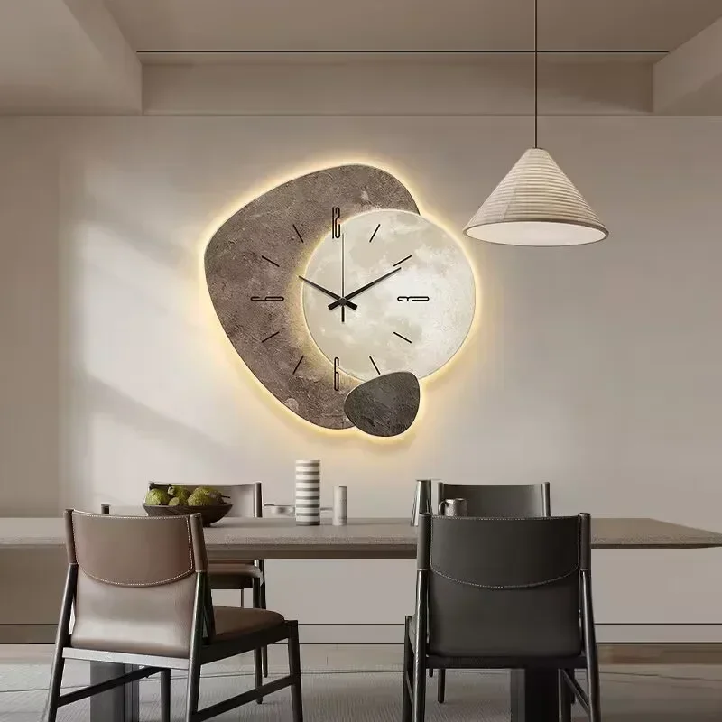 Horloge Murale Silencieuse - Bois Naturel