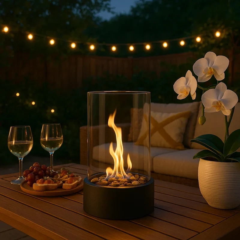 Cheminée de table CozyFlame - Sans fumée - Bioéthanol - Design moderne