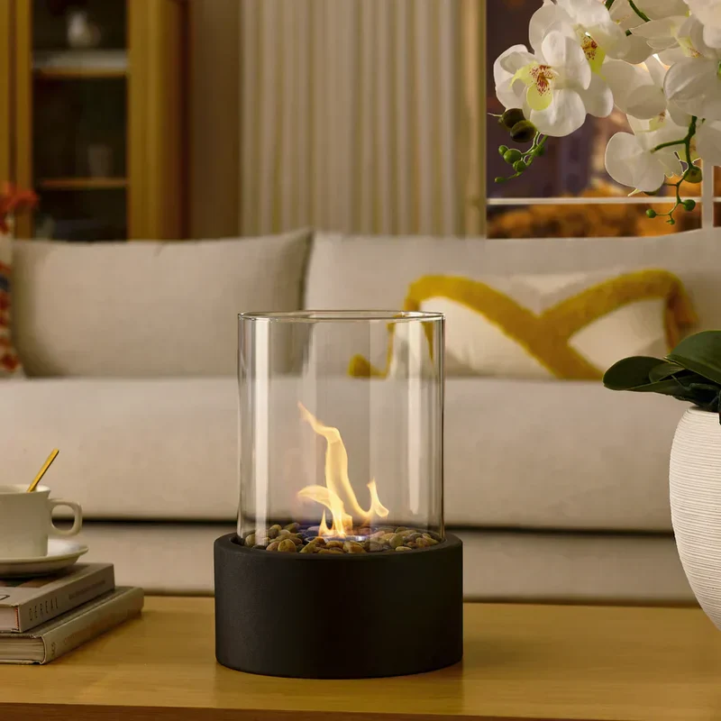Cheminée de table CozyFlame - Sans fumée - Bioéthanol - Design moderne