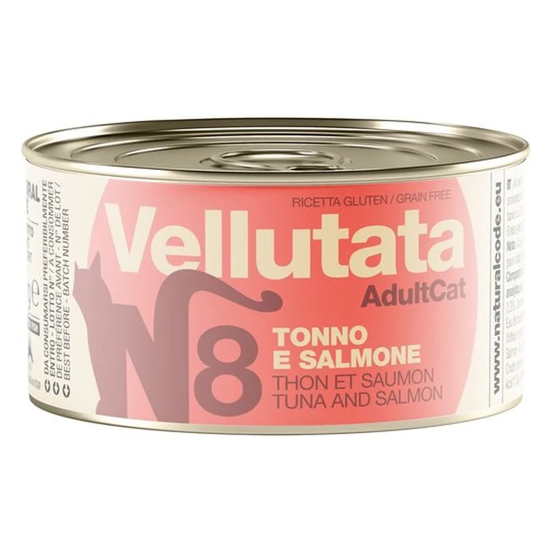 Vellutata Natural Code V8 Tonno e Salmone Alimento Umido per Gatti Adulti 85g