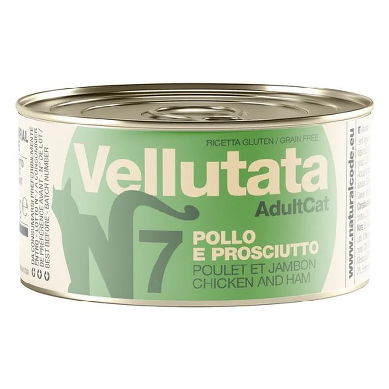 Vellutata Natural Code V7 Pollo e Prosciutto Alimento Umido per Gatti Adulti 85g