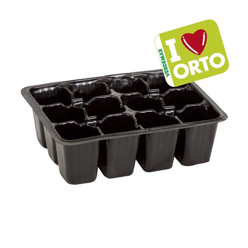 Semenzaio in plastica Verdemax 12 cellette confezione 5 pezzi