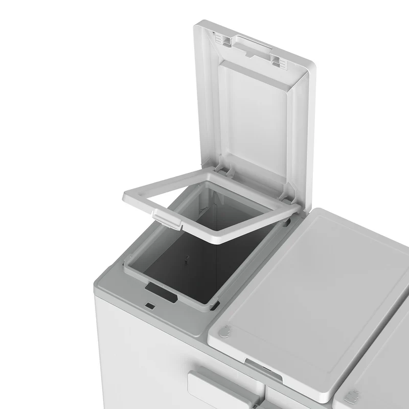 Armadio Pattumiera Differenziata 2 Ante 94x45x101 cm Keter Recyclo Premium Grigio e Bianco
