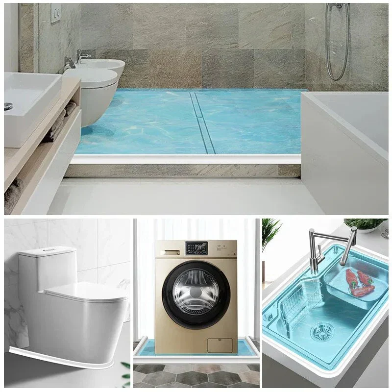 Joint Silicone Étanche - Barrière Douche WaterStop - Installation Facile