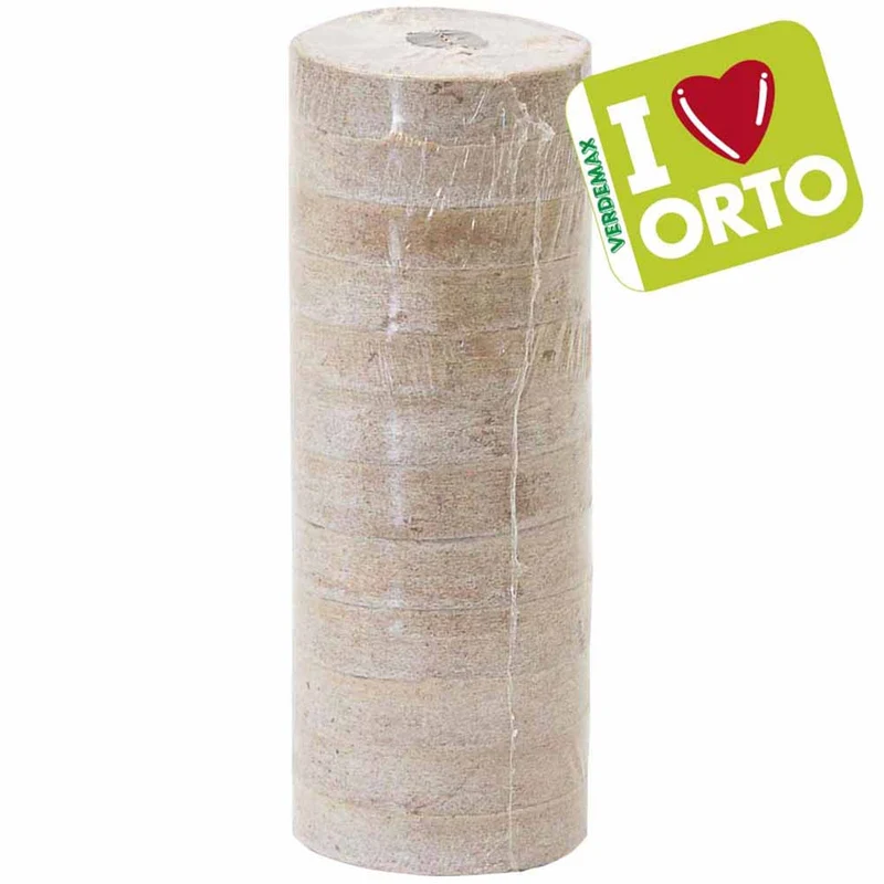 Pastiglie fibra di cocco Verdemax con tessuto Ø4,5 cm confezione 12 pezzi